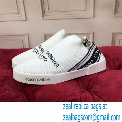 Dolce  &  Gabbana Slip On Sneakers with Logo 07 2021